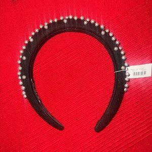 J. Crew Headband. Black with Pearls.  NWT! Sold Out at J. Crew.